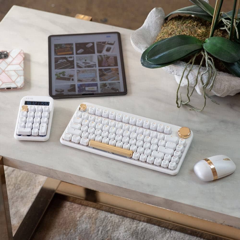 Amazon | Azio Izo Wireless Bluetooth Keyboard, White | AZIO